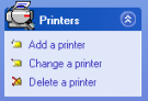 Printers menu