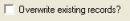 Overwrite existing