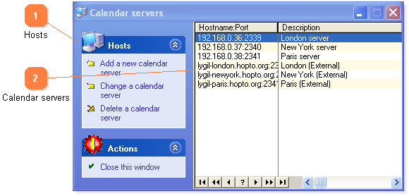 StaffCal servers