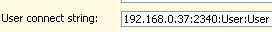User connection string
