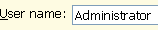 User name