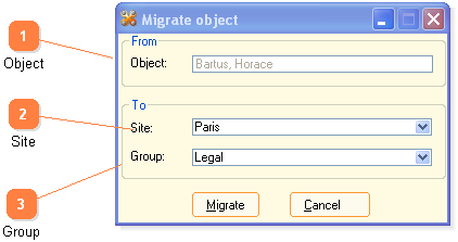 Migrating  objects