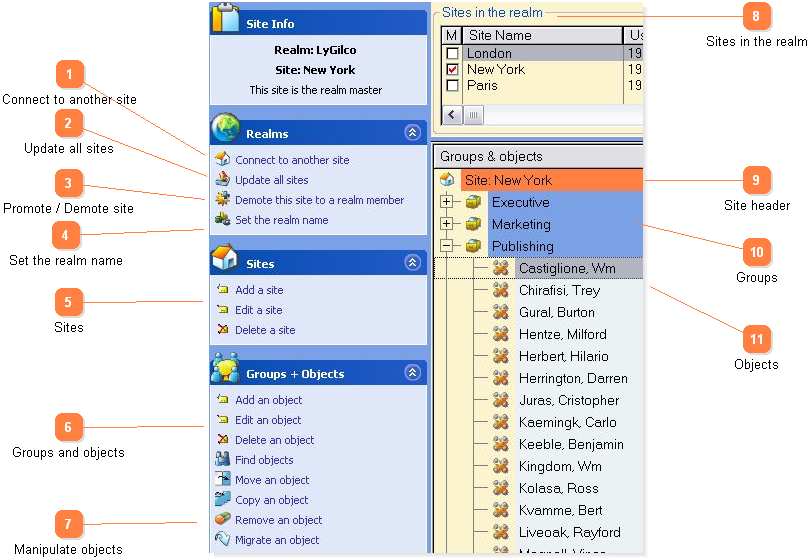 Sidebar menu
